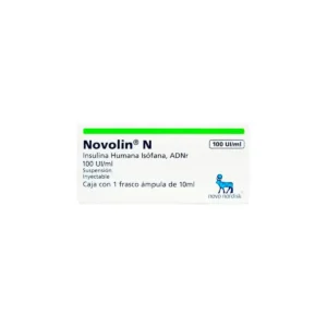 NOVOLIN N SOLUCION INYECTABLE 100ML (INSULINA HUMANA)