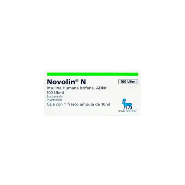 NOVOLIN N SOLUCION INYECTABLE 100ML (INSULINA HUMANA)
