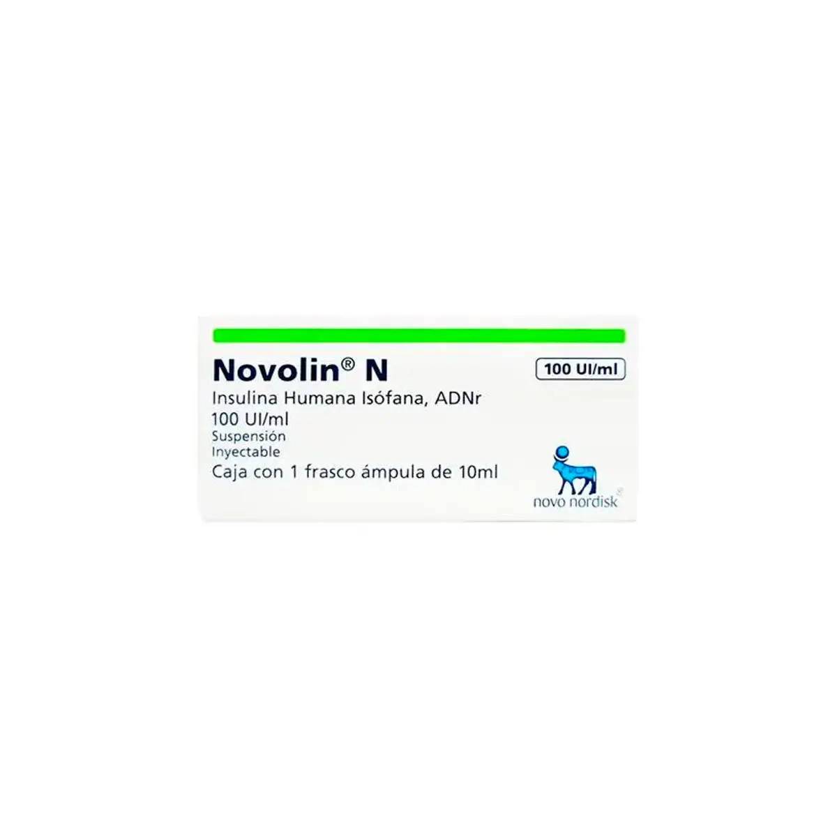 NOVOLIN N SOLUCION INYECTABLE 100ML (INSULINA HUMANA)